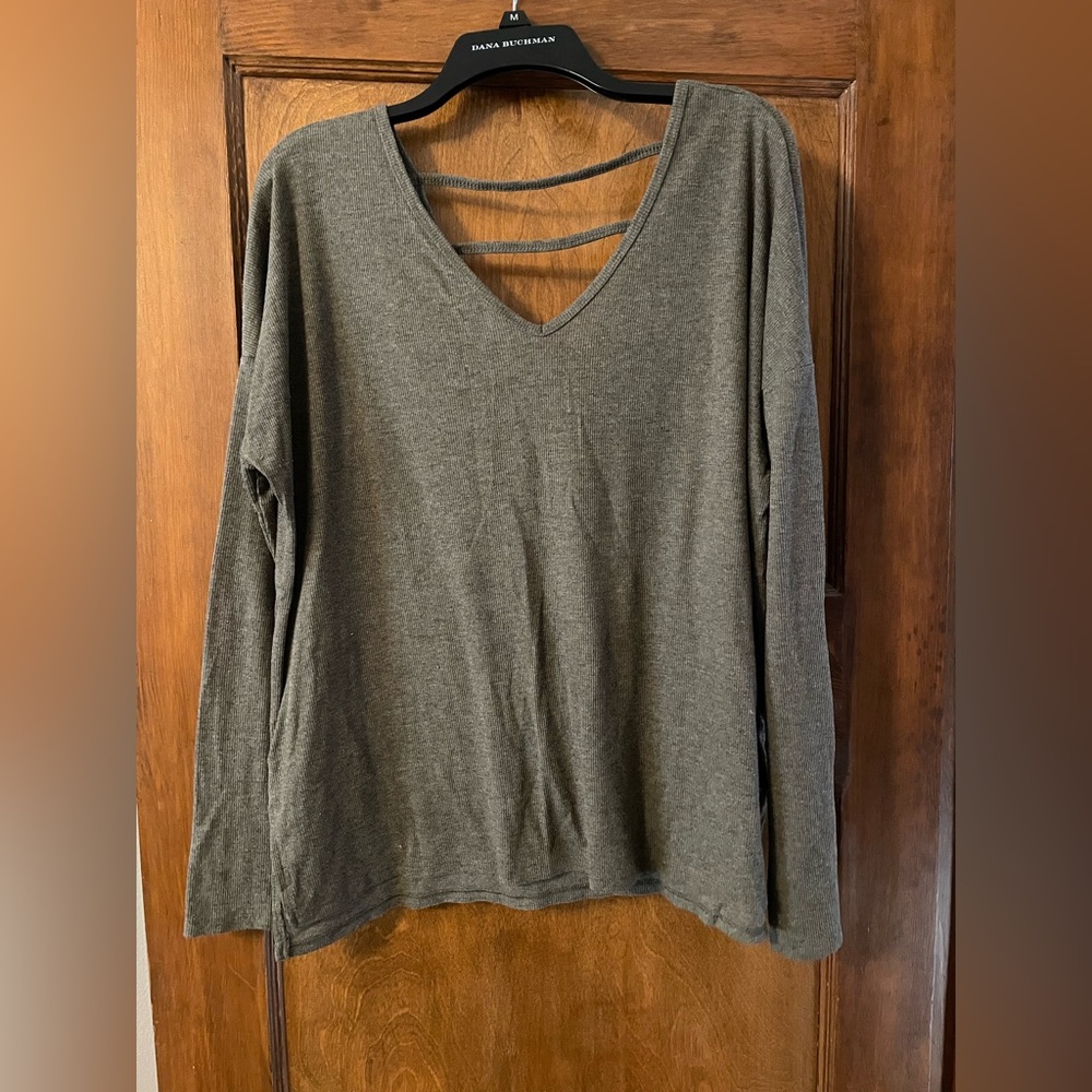 Green/Grey Light Sweater Top